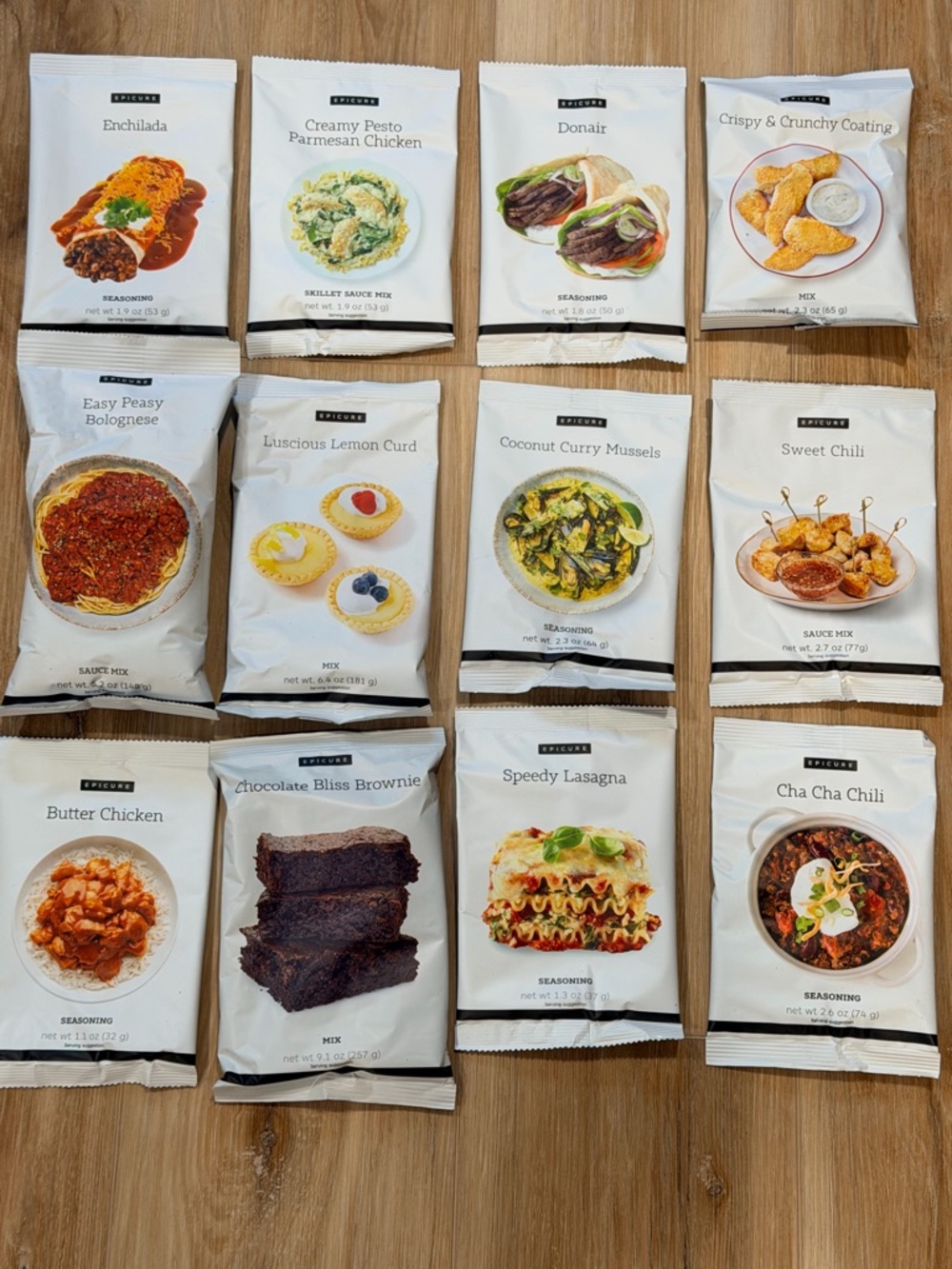 Epicure Meal Packet Seasoning Lot